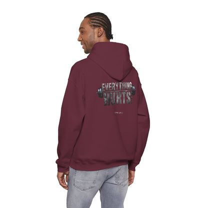 Everything Hurts! Gym Life Workout Hoodie - Funny Fitness Sweatshirt - Barbell Design - S-5XL