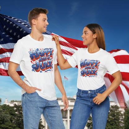 Happy 4th of July T-Shirt - Independence Day Bald Eagle - American Flag Graphic Tee