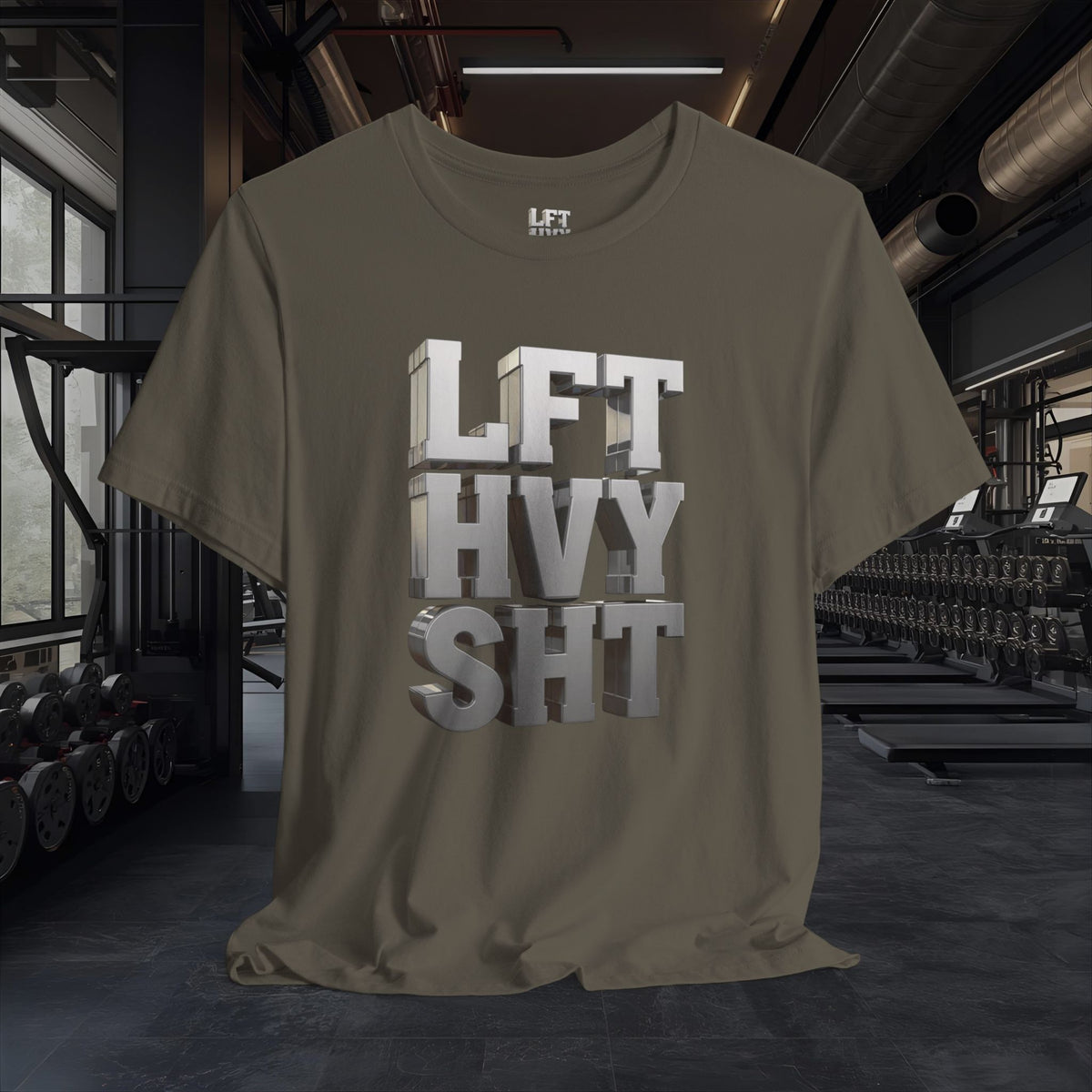 Lift Heavy Shit - LFT HVY SHT - 3D Gym T-Shirt - Bold Weightlifting Tee