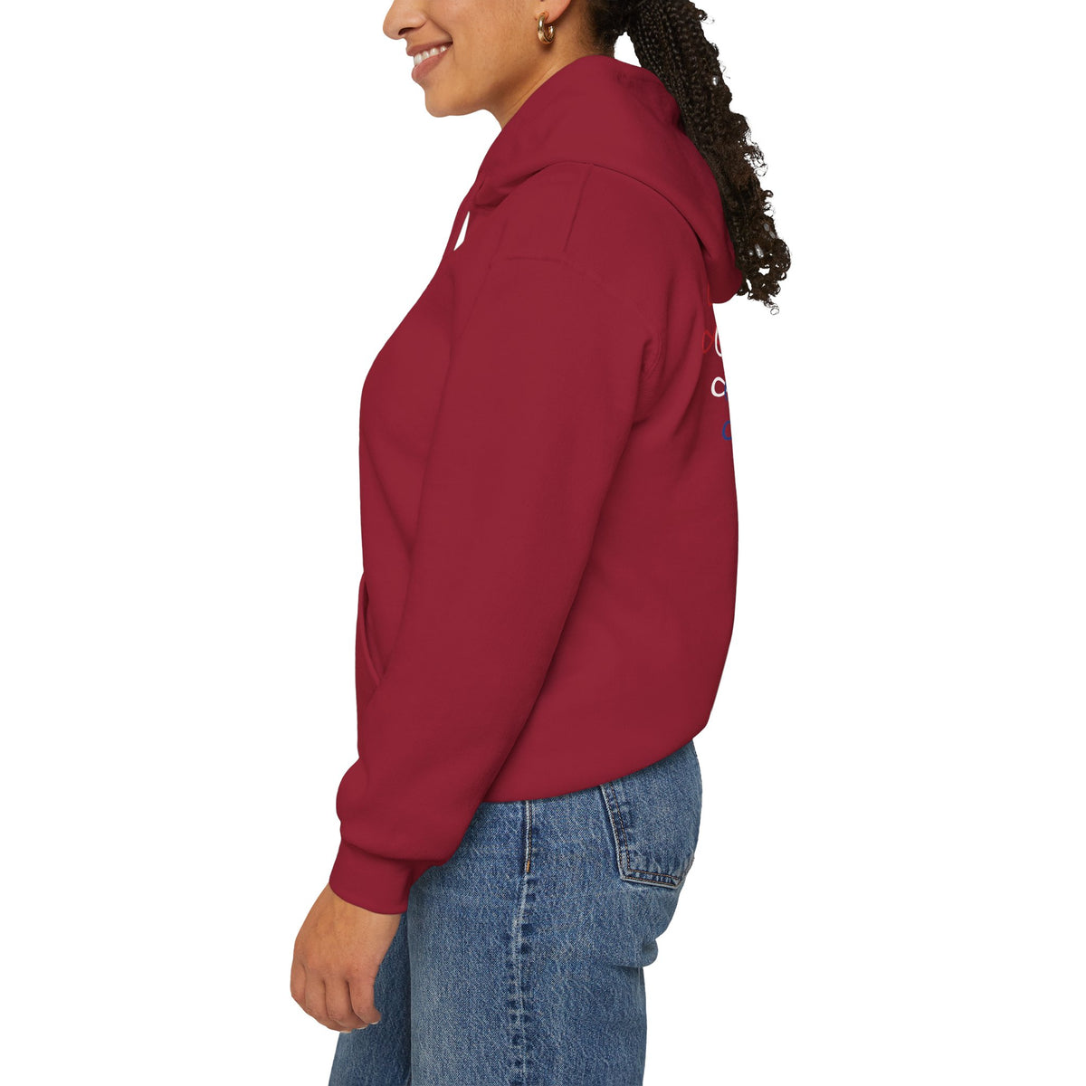 Blessed Hoodie - Patriotic Red White Blue - Unisex Pullover - Front & Back Print - S-5XL