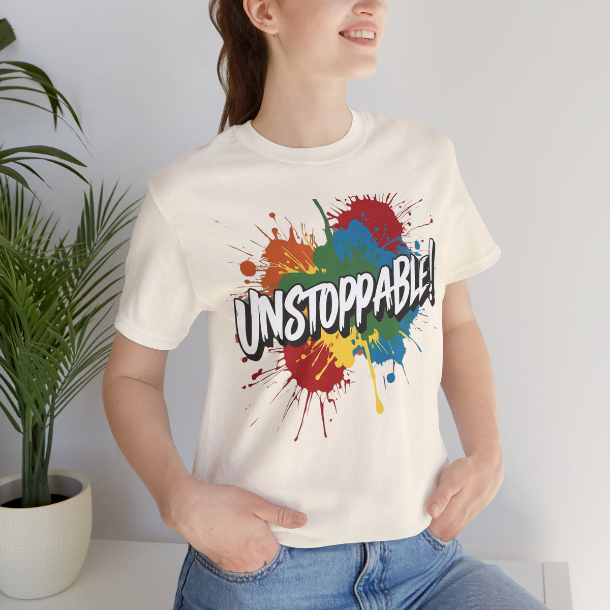 Unstoppable Vintage Retro T-Shirt - Motivational Graphic Tee - Unisex Casual Shirt