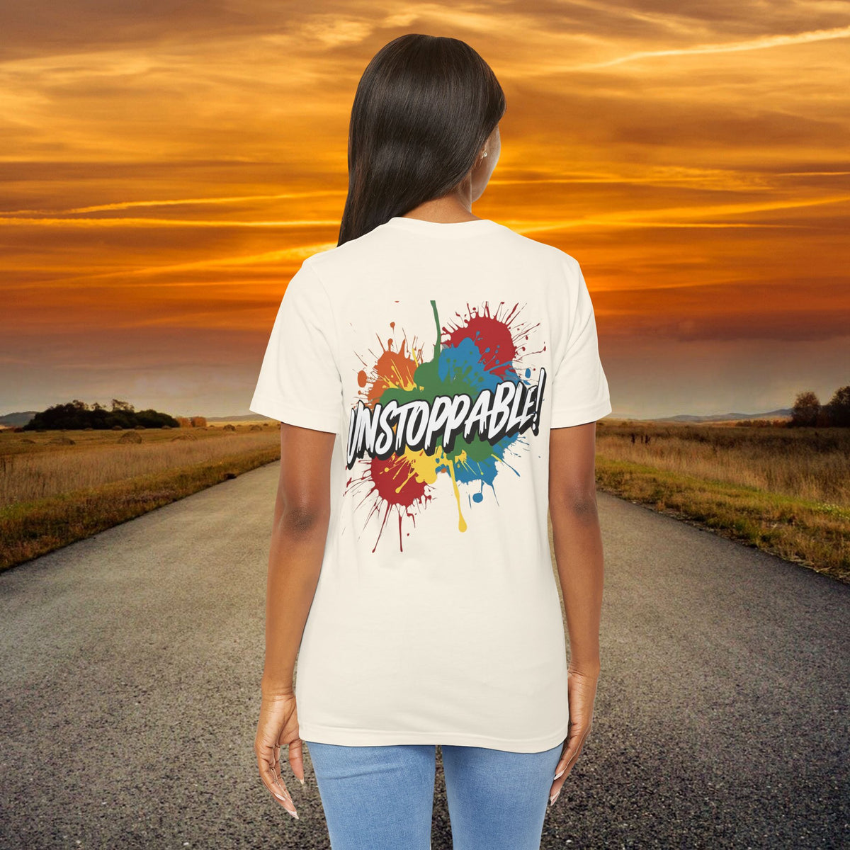 Unstoppable Vintage Retro T-Shirt - Motivational Graphic Tee - Unisex Casual Shirt