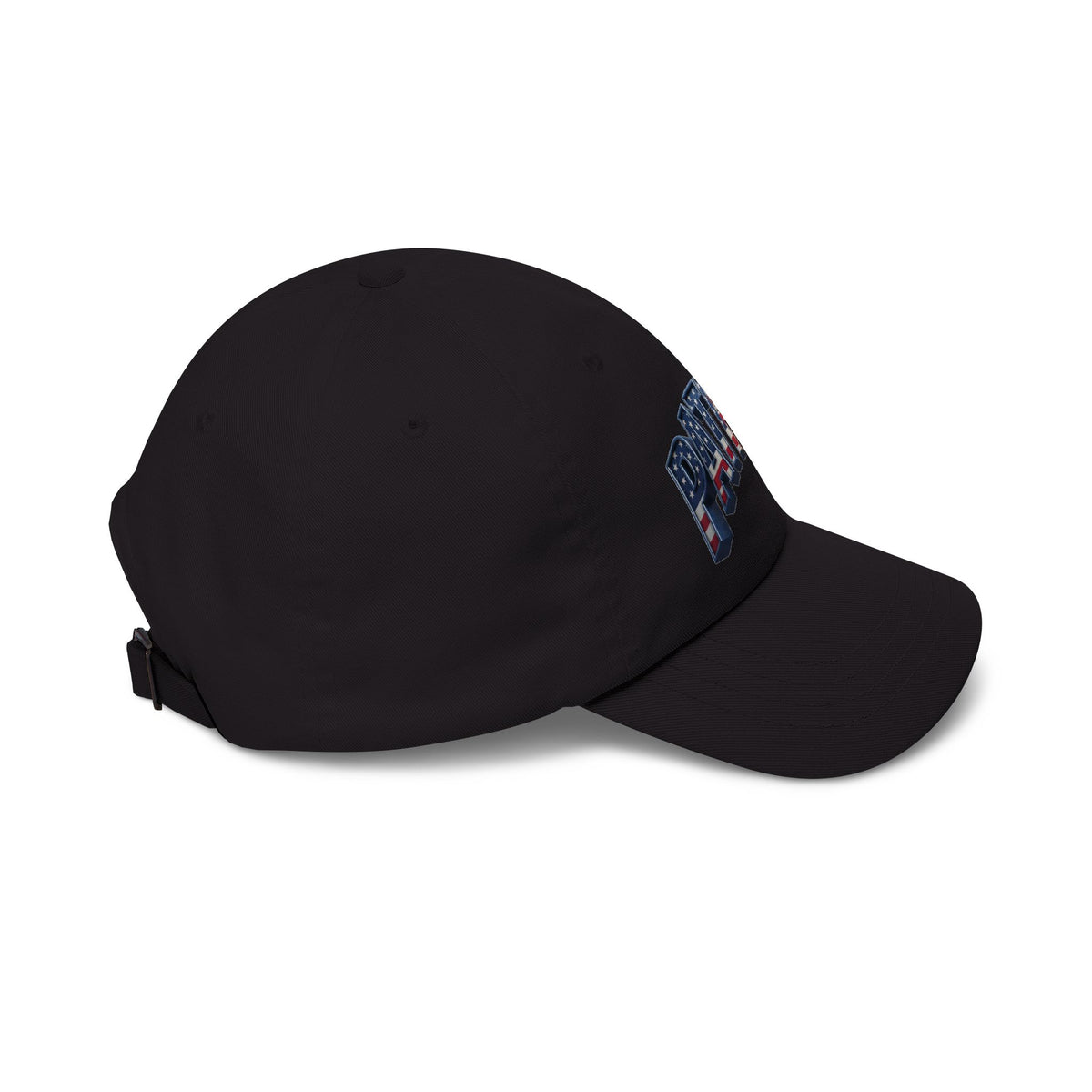 Patriot Fit Life Dad Cap - 3D Arched American Flag 'PATRIOT' Graphic | Adjustable One Size