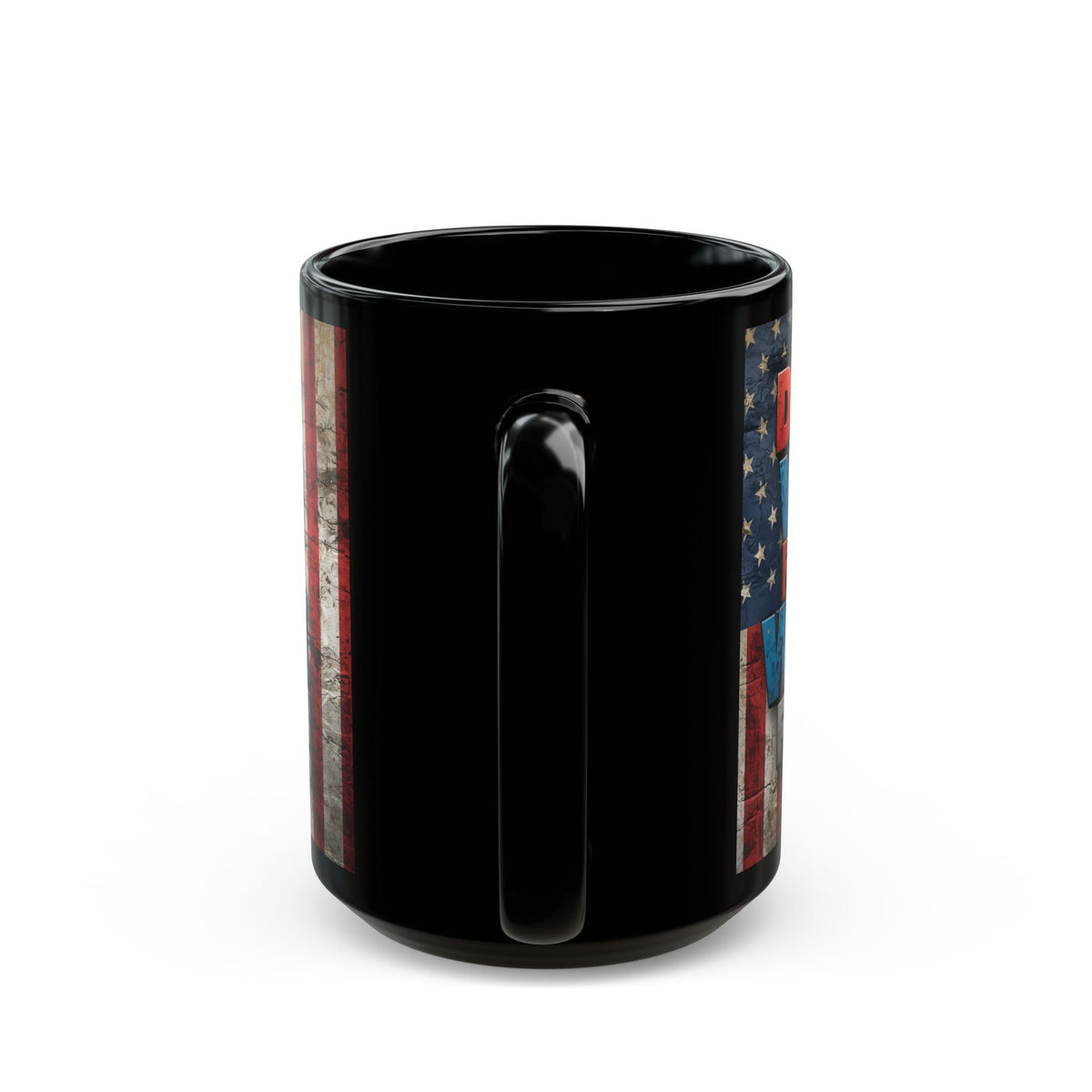 Don't Wish For It Work For It! Motivational Mug - American Flag - 11oz/15oz