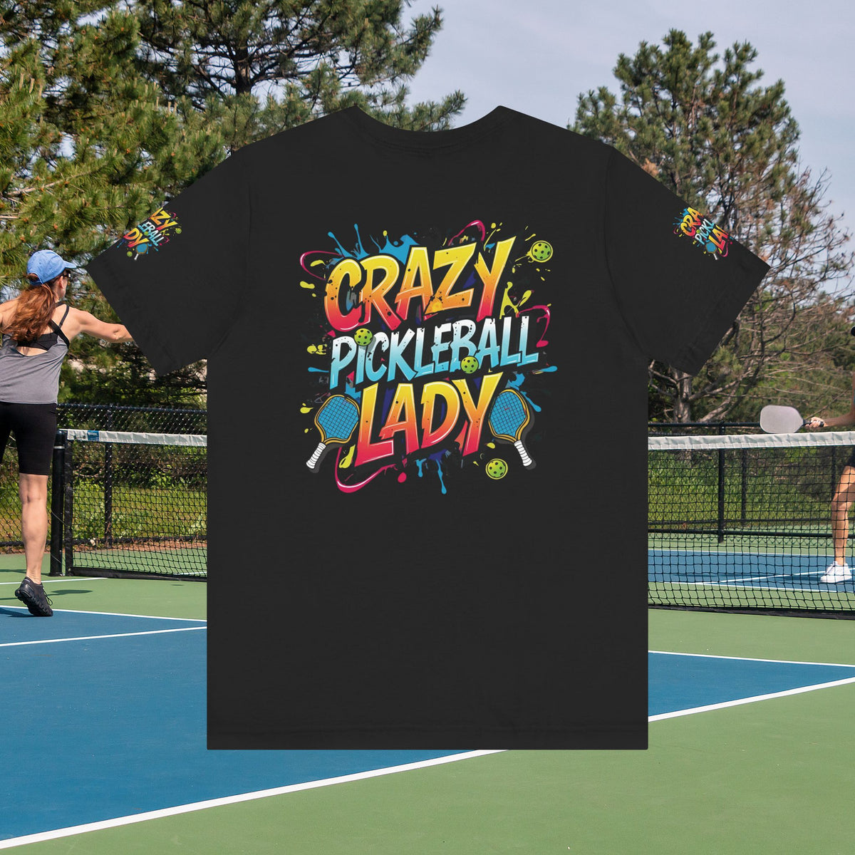 Crazy Pickleball Lady T-Shirt - Funny Pickleball Tee - Unisex Graphic Shirt - XS-5XL
