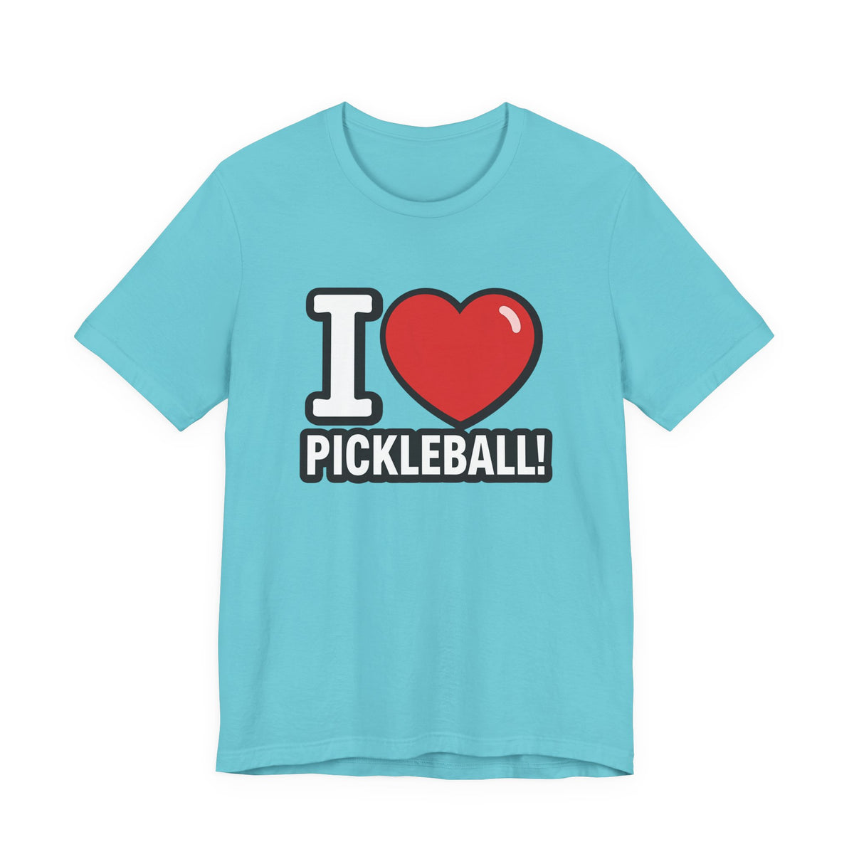 I Love Pickleball T-Shirt - Unisex Pickleball Tee - Court Sports Gift - XS-4XL