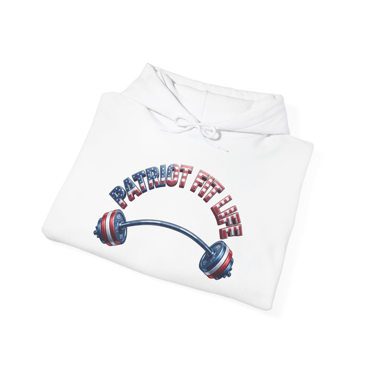 Patriot Fit Life Hoodie — USA Flag Barbell Gym Sweatshirt | LIVE FIT