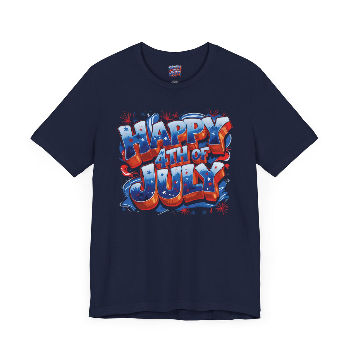 Happy 4th of July T-Shirt - Independence Day Bald Eagle - American Flag Graphic Tee