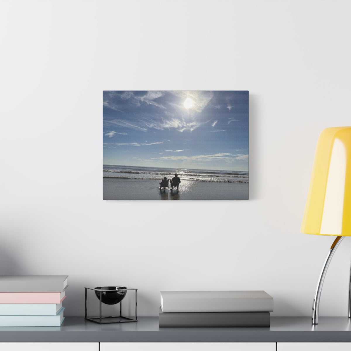 Beach Day Canvas Wall Art - Coastal Home Decor - Ocean Landscape - Serene Beach Print - 16 Sizes Available