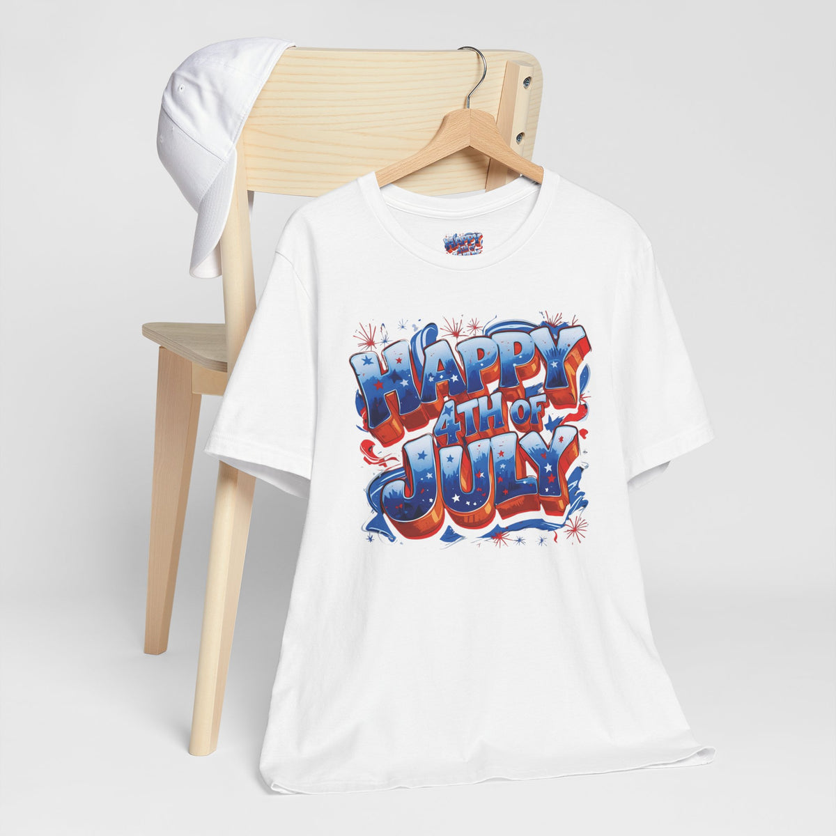 Happy 4th of July T-Shirt - Independence Day Bald Eagle - American Flag Graphic Tee