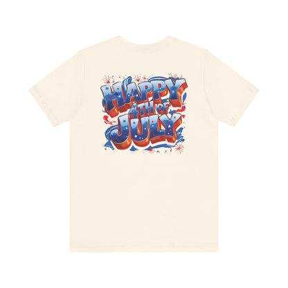 Happy 4th of July T-Shirt - Independence Day Bald Eagle - American Flag Graphic Tee