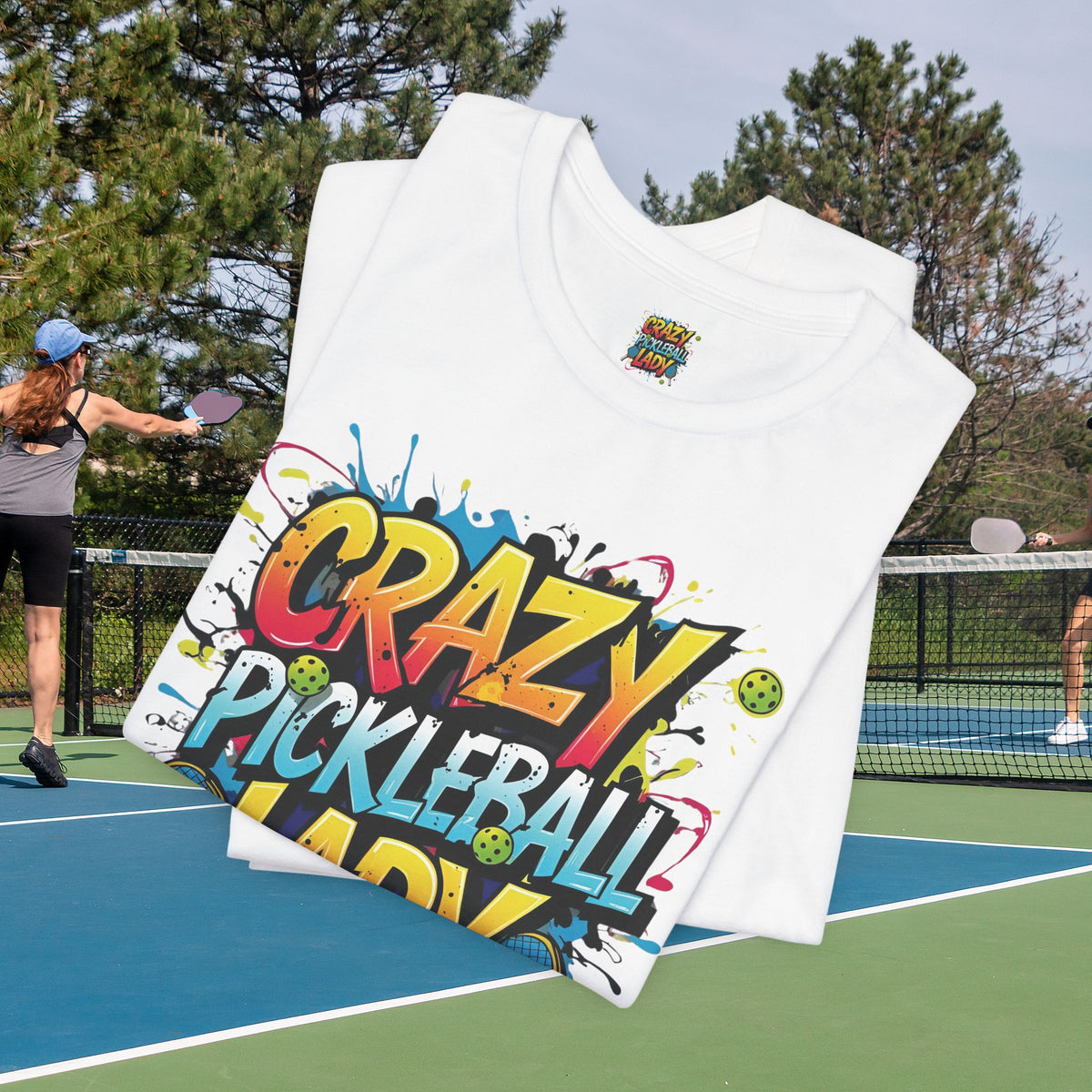 Crazy Pickleball Lady T-Shirt - Funny Pickleball Tee - Unisex Graphic Shirt - XS-5XL