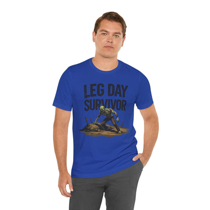 Leg Day Survivor Tee - Fitness Shirt - Workout Apparel - Gym Gift - Unisex Graphic Tee - Funny T-shirt