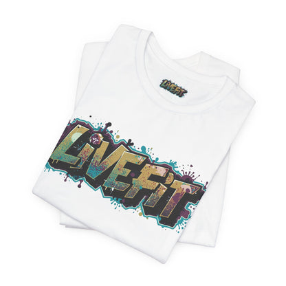 LIVE FIT Graphic Fitness Tee - Motivational Workout T-Shirt - Unisex XS-4XL