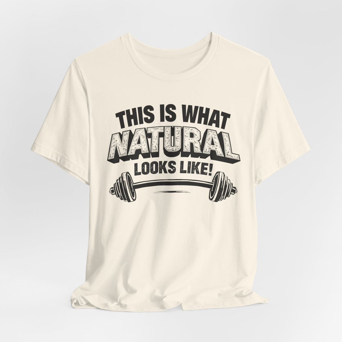 Natural Looks Weightlifting Tee | Gym Graphic T-Shirt