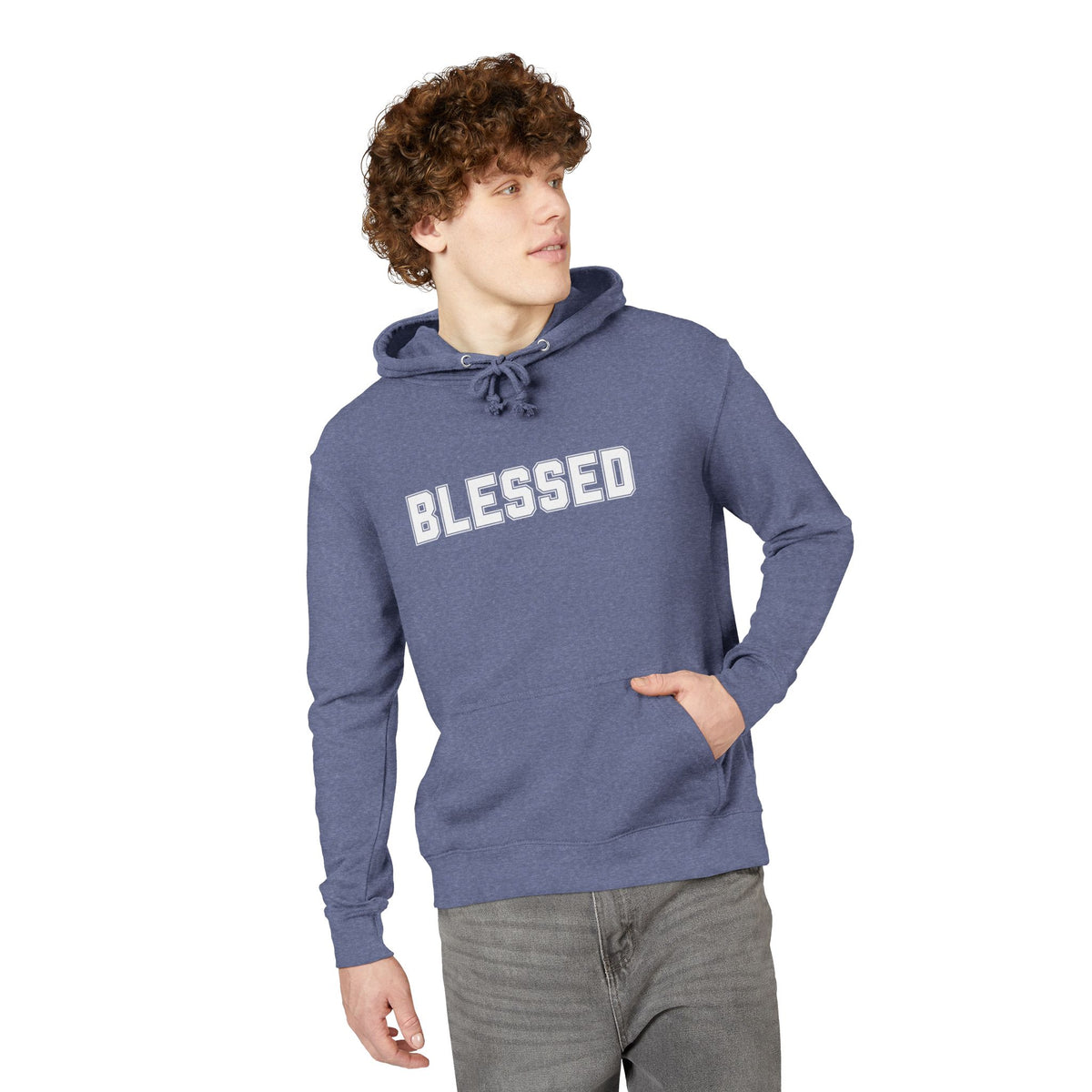 Blessed Hoodie - Cozy French Terry Pullover - Faith Graphic Sweatshirt - Unisex S-5XL