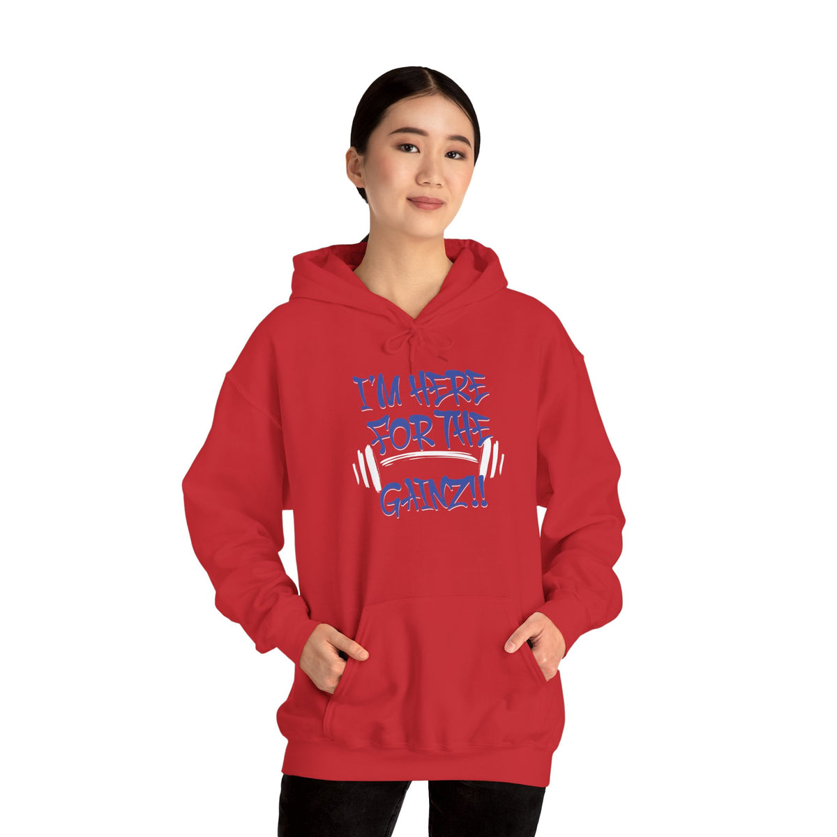 I'm Here For The Gainz! Gym Hoodie - Unisex Fitness Sweatshirt - Workout Hoodie - S-5XL
