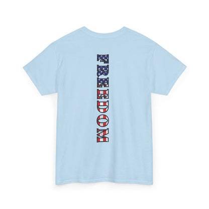 Freedom Patriotic T-Shirt - Red White Blue - American Flag Tee - Unisex S-5XL