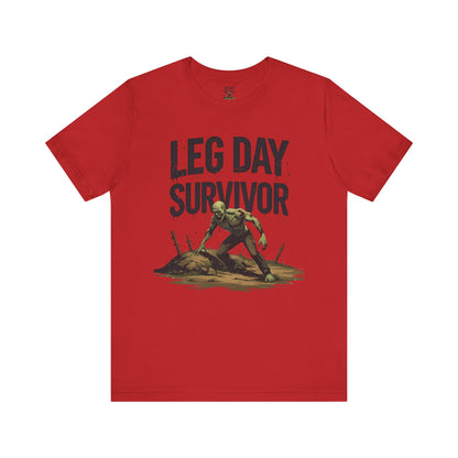Leg Day Survivor Tee - Fitness Shirt - Workout Apparel - Gym Gift - Unisex Graphic Tee - Funny T-shirt