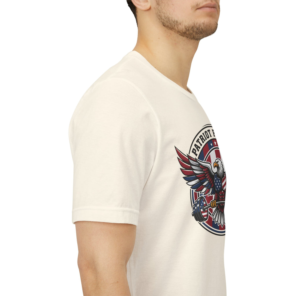 Patriot Fit Life Bald Eagle T-Shirt - American Flag Graphic Tee - Unisex Workout Shirt