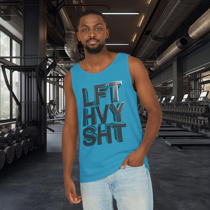 Lift Heavy Shit - LFT HVY SHT - Tank Top - Gym Workout Fitness Tank - Unisex XS-2XL