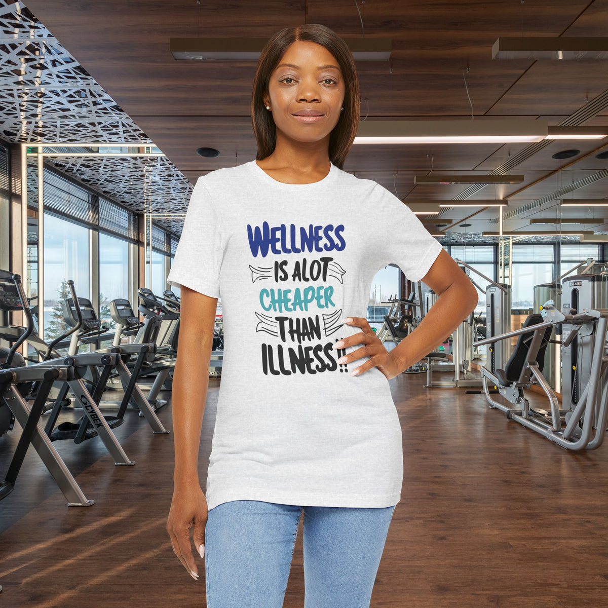 Wellness Is A Lot Cheaper Than Illness - Wellness Awareness T-Shirt - Unisex S-3XL