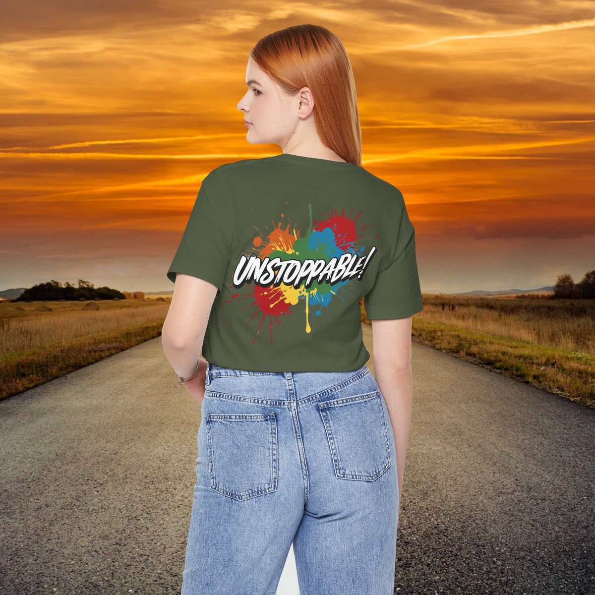 Unstoppable Vintage Retro T-Shirt - Motivational Graphic Tee - Unisex Casual Shirt