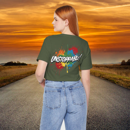 Unstoppable Vintage Retro T-Shirt - Motivational Graphic Tee - Unisex Casual Shirt
