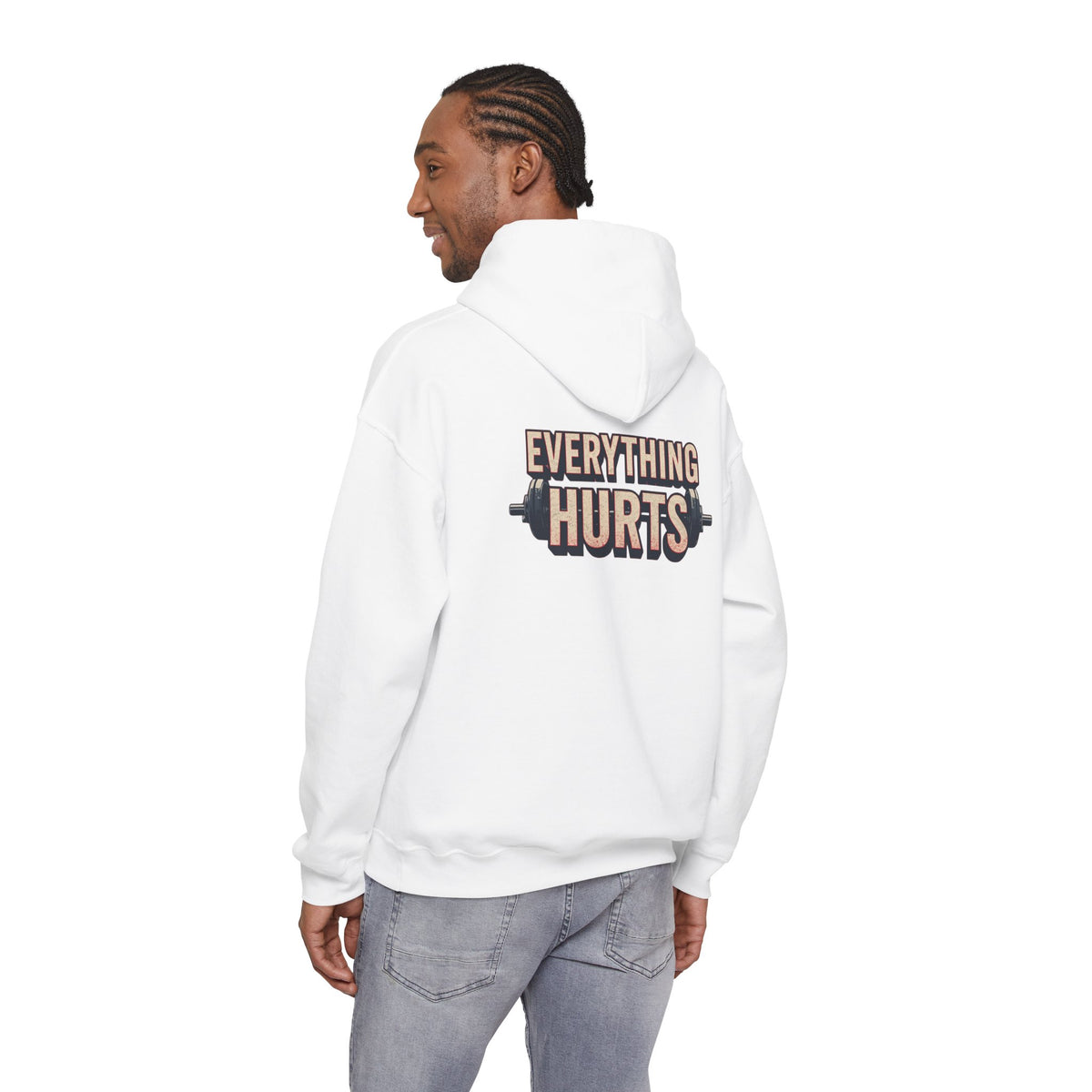 Everything Hurts! Gym Workout Hoodie - Funny Fitness Sweatshirt - Unisex Pullover - S-5XL