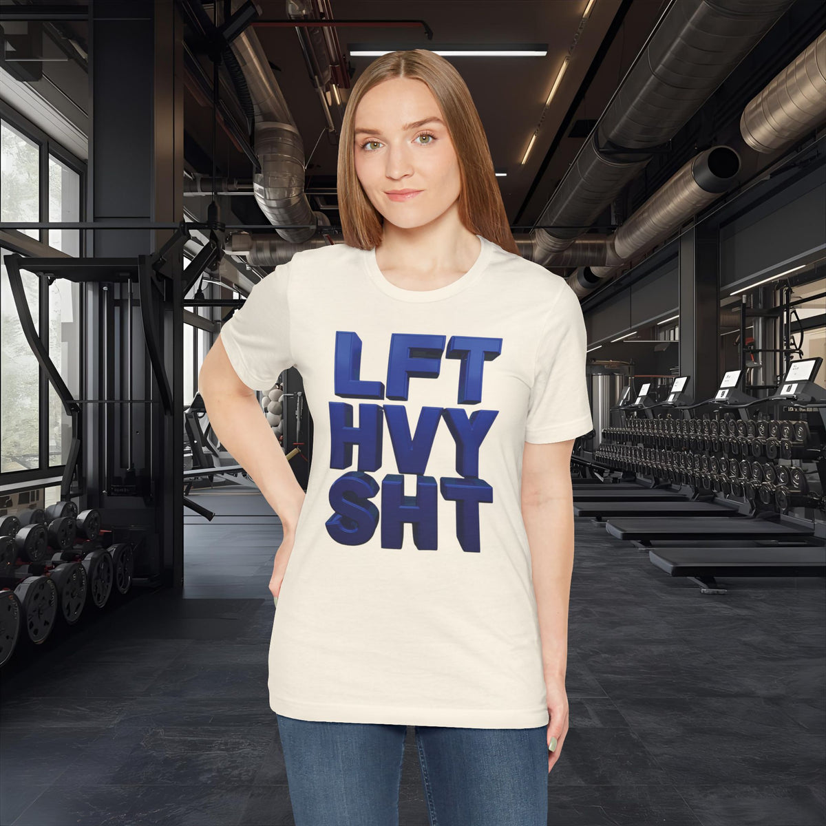 Lift Heavy Shit Gym T-Shirt - Bold 3D Weightlifting Tee - Unisex Fitness Apparel