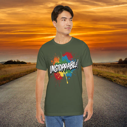 Unstoppable Vintage Retro T-Shirt - Motivational Graphic Tee - Unisex Casual Shirt
