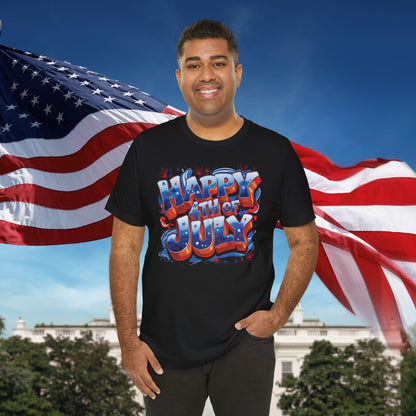 Happy 4th of July T-Shirt - Independence Day Bald Eagle - American Flag Graphic Tee