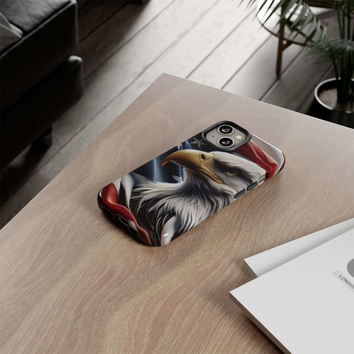 Patriotic Eagle American Flag Phone Case - Gift for Veterans - Independence Day - Memorial Day