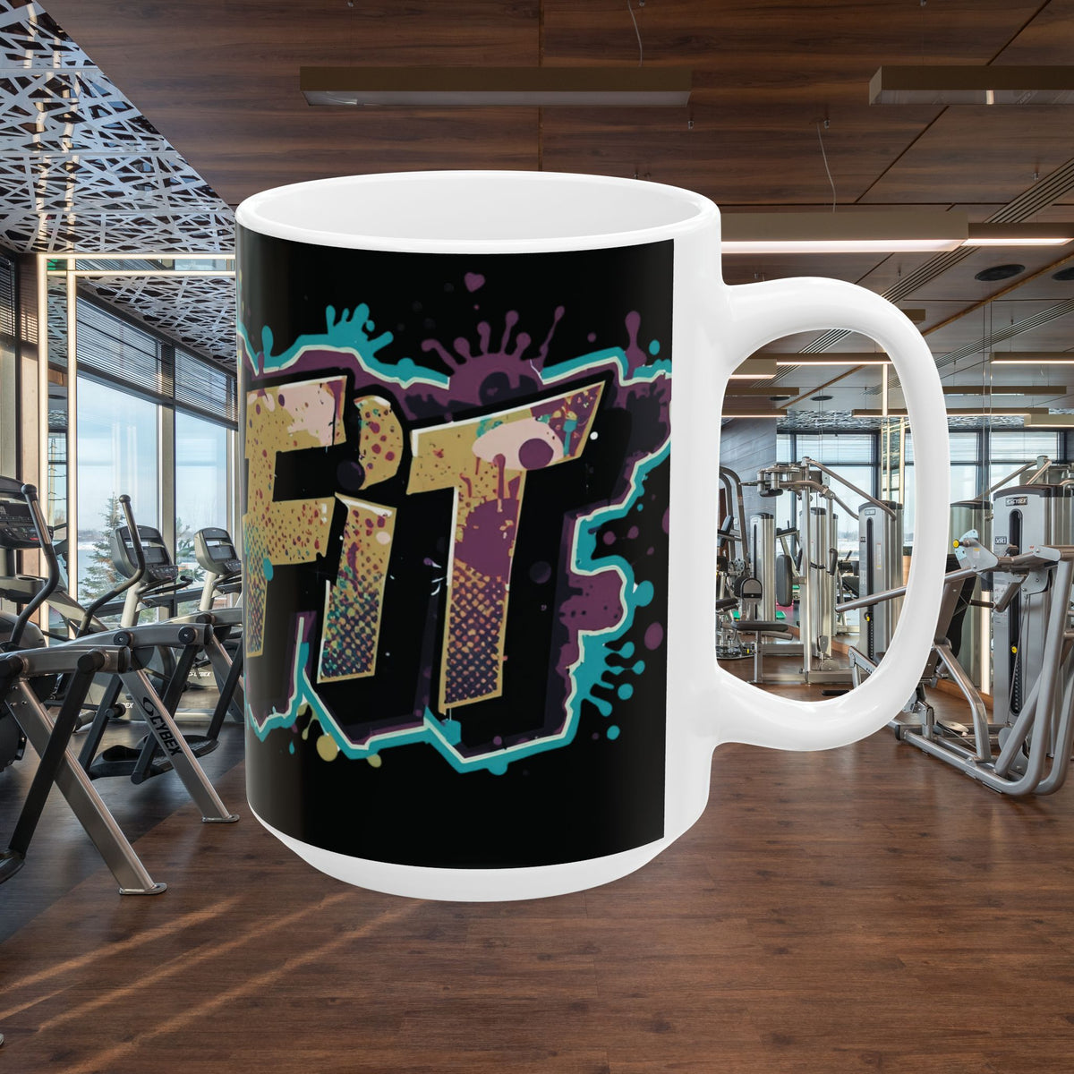 Live Fit White Ceramic Mug (11oz/15oz)