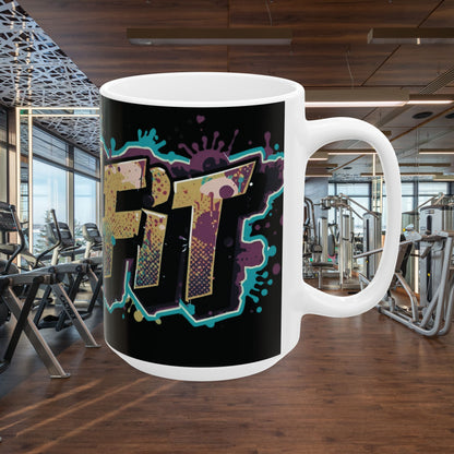 Live Fit White Ceramic Mug (11oz/15oz)