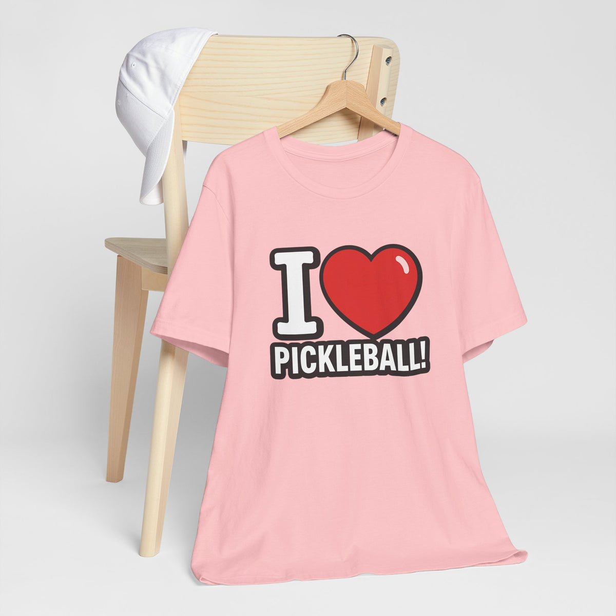 I Love Pickleball T-Shirt - Unisex Pickleball Tee - Court Sports Gift - XS-4XL