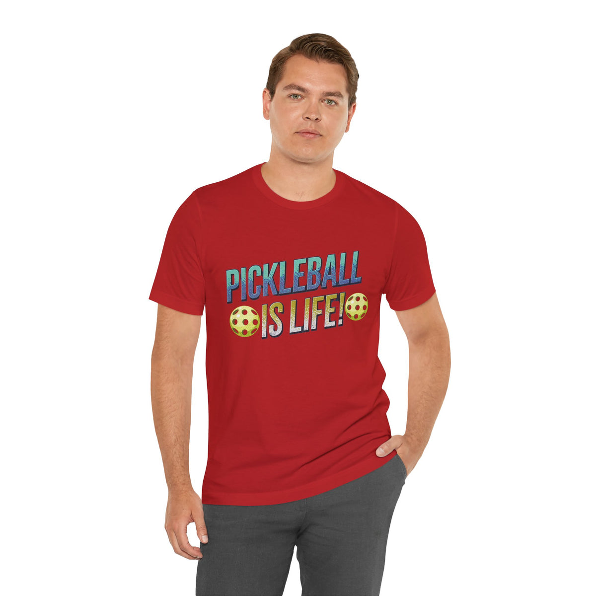 Pickleball Is Life T-Shirt - Funny Pickleball Tee - Unisex Court Sports Shirt