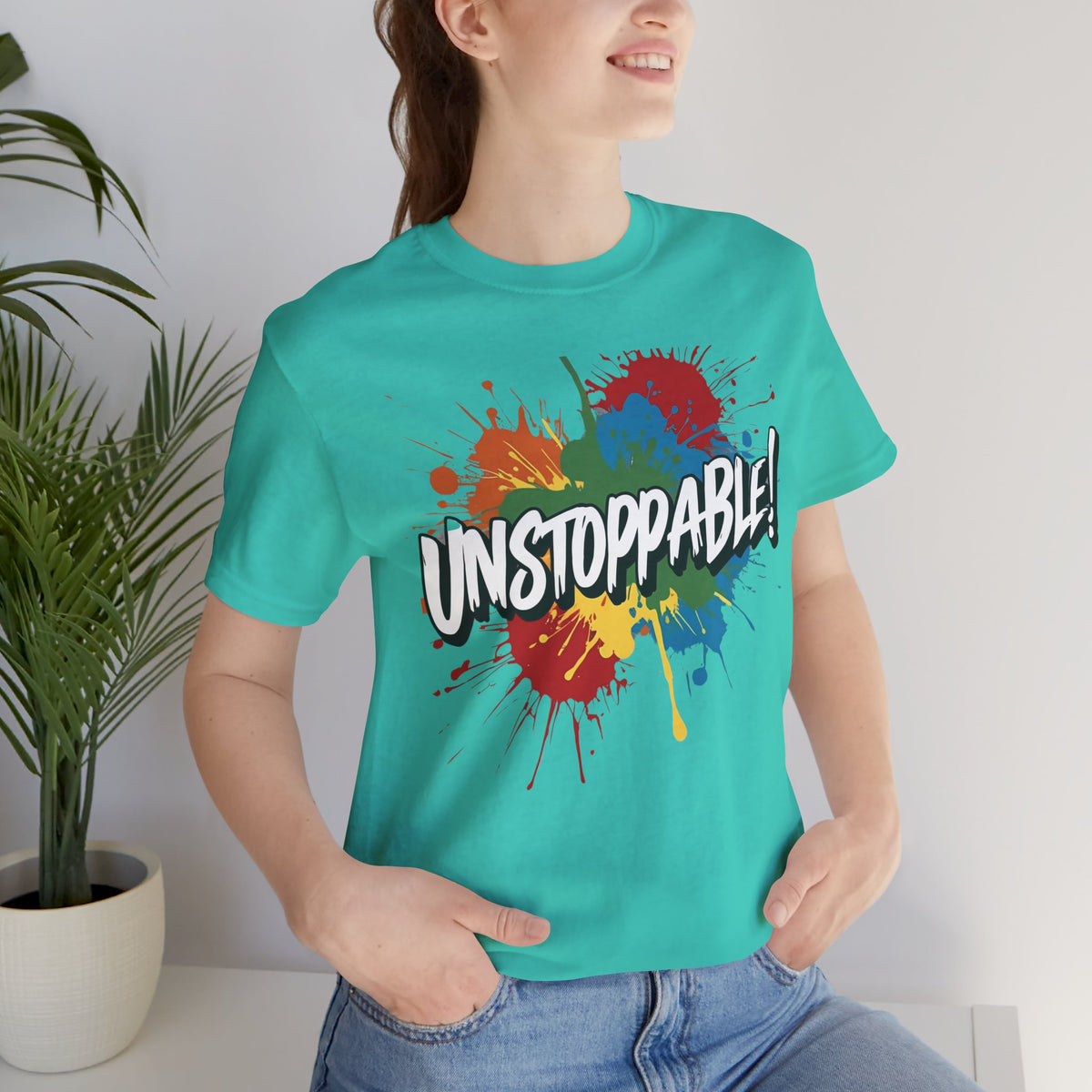 Unstoppable Vintage Retro T-Shirt - Motivational Graphic Tee - Unisex Casual Shirt