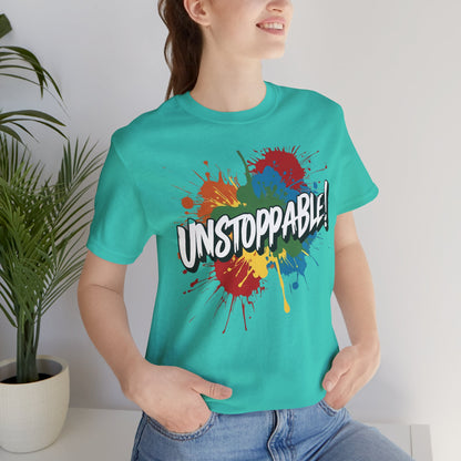 Unstoppable Vintage Retro T-Shirt - Motivational Graphic Tee - Unisex Casual Shirt