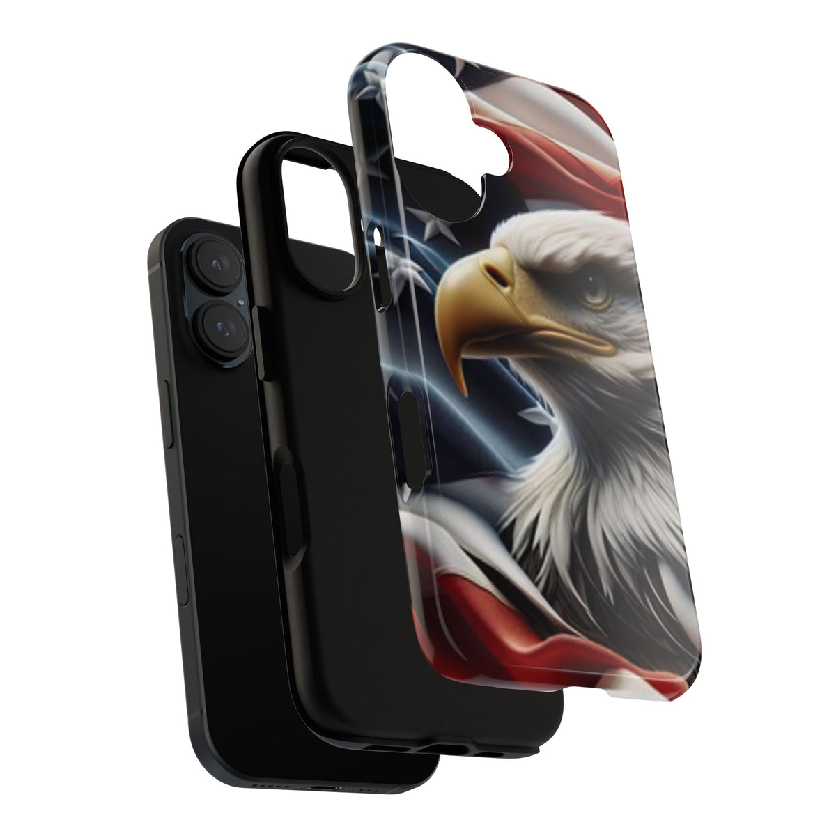 Patriotic Eagle American Flag Phone Case - Gift for Veterans - Independence Day - Memorial Day