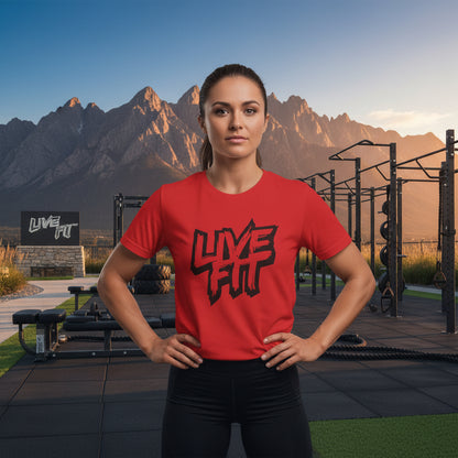 LIVE FIT Unisex Jersey Tee - Premium Fitness Shirt