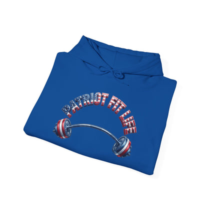 Patriot Fit Life Hoodie — USA Flag Barbell Gym Sweatshirt | LIVE FIT