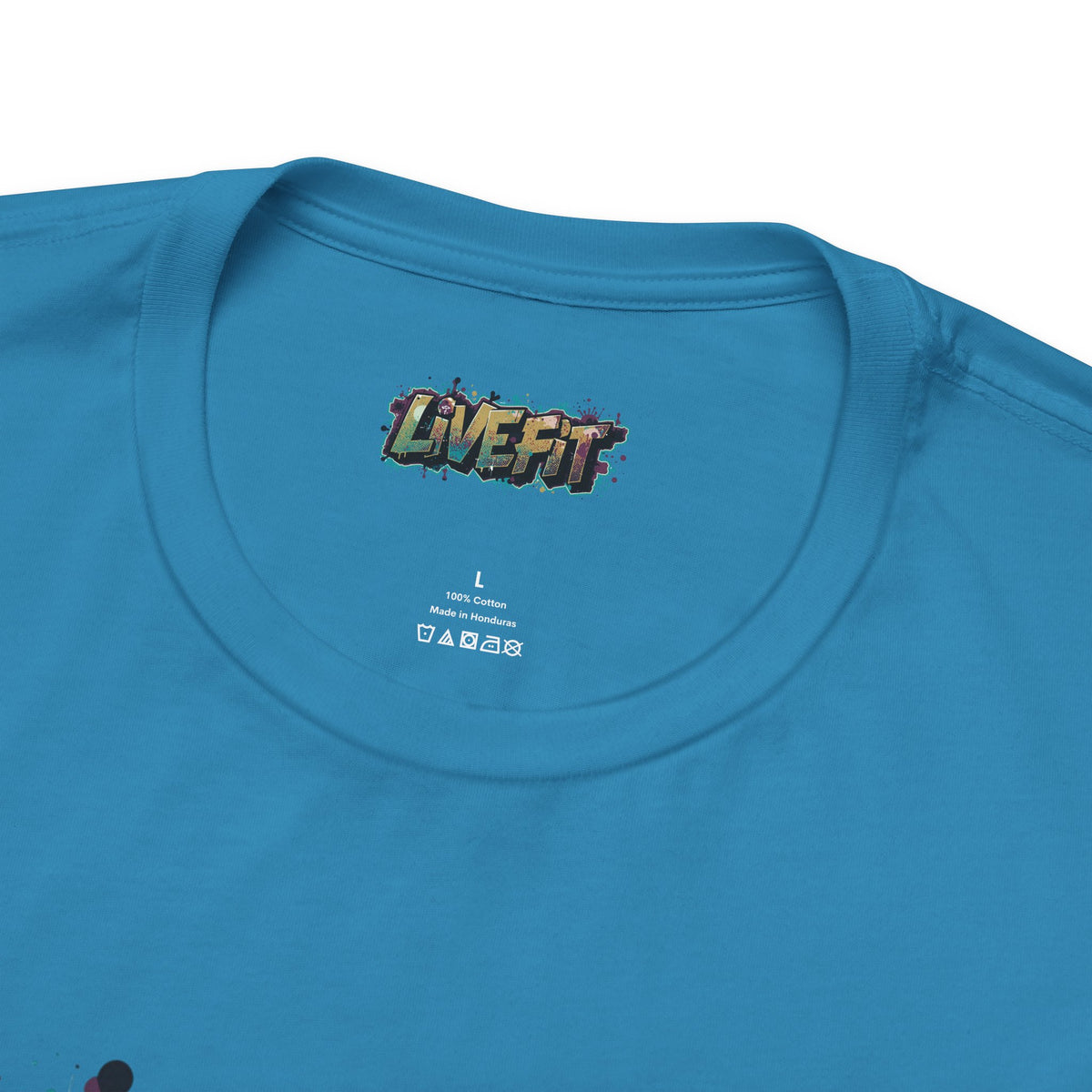 LIVE FIT Graphic Fitness Tee - Motivational Workout T-Shirt - Unisex XS-4XL