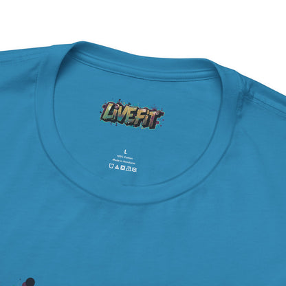 LIVE FIT Graphic Fitness Tee - Motivational Workout T-Shirt - Unisex XS-4XL