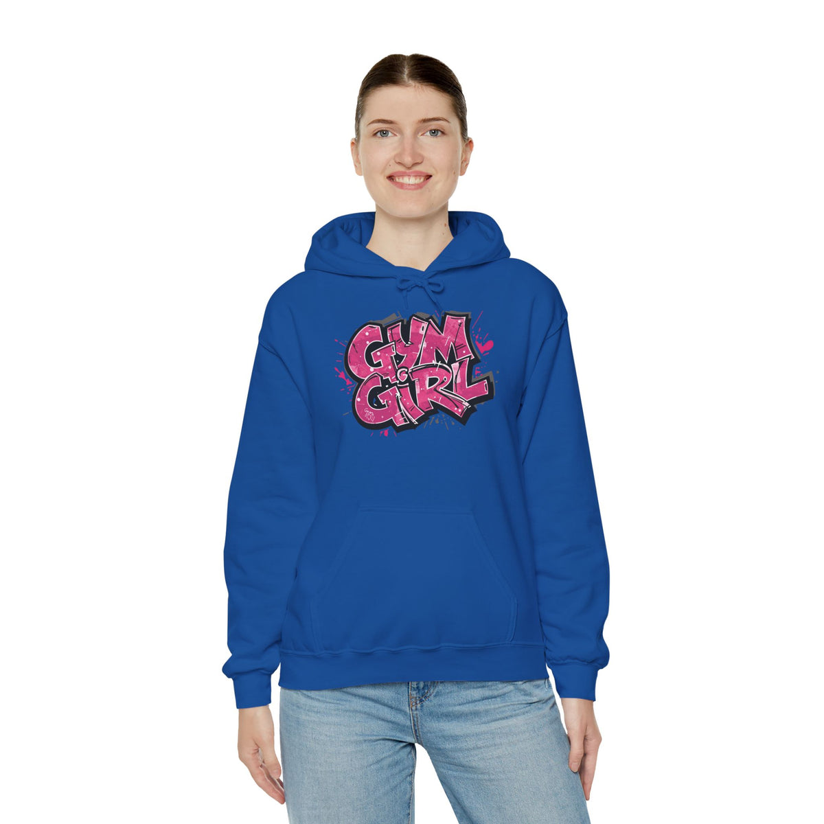 Stylish Gym Girl Print Hoodie - Women's Fitness Sweatshirt - Athletic Pullover - S-5XL