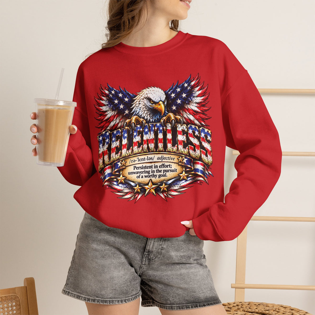 Relentless Eagle Definition Crewneck Sweatshirt - Patriot Fit Life