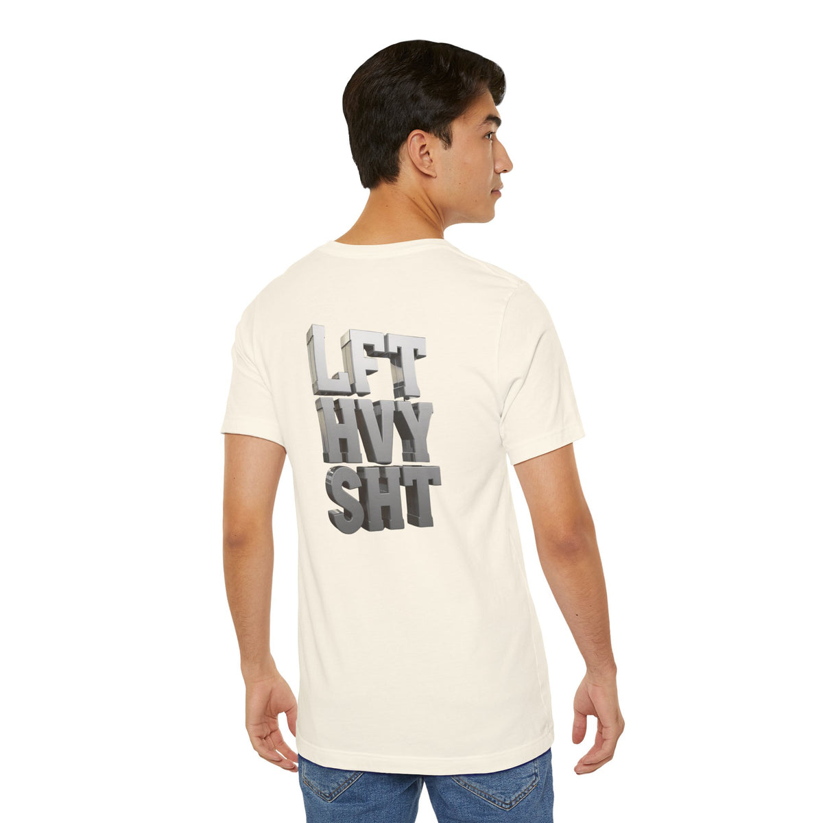 Lift Heavy Shit - LFT HVY SHT - 3D Gym T-Shirt - Bold Weightlifting Tee