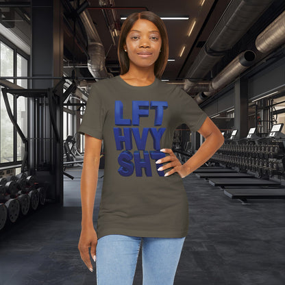 Lift Heavy Shit Gym T-Shirt - Bold 3D Weightlifting Tee - Unisex Fitness Apparel