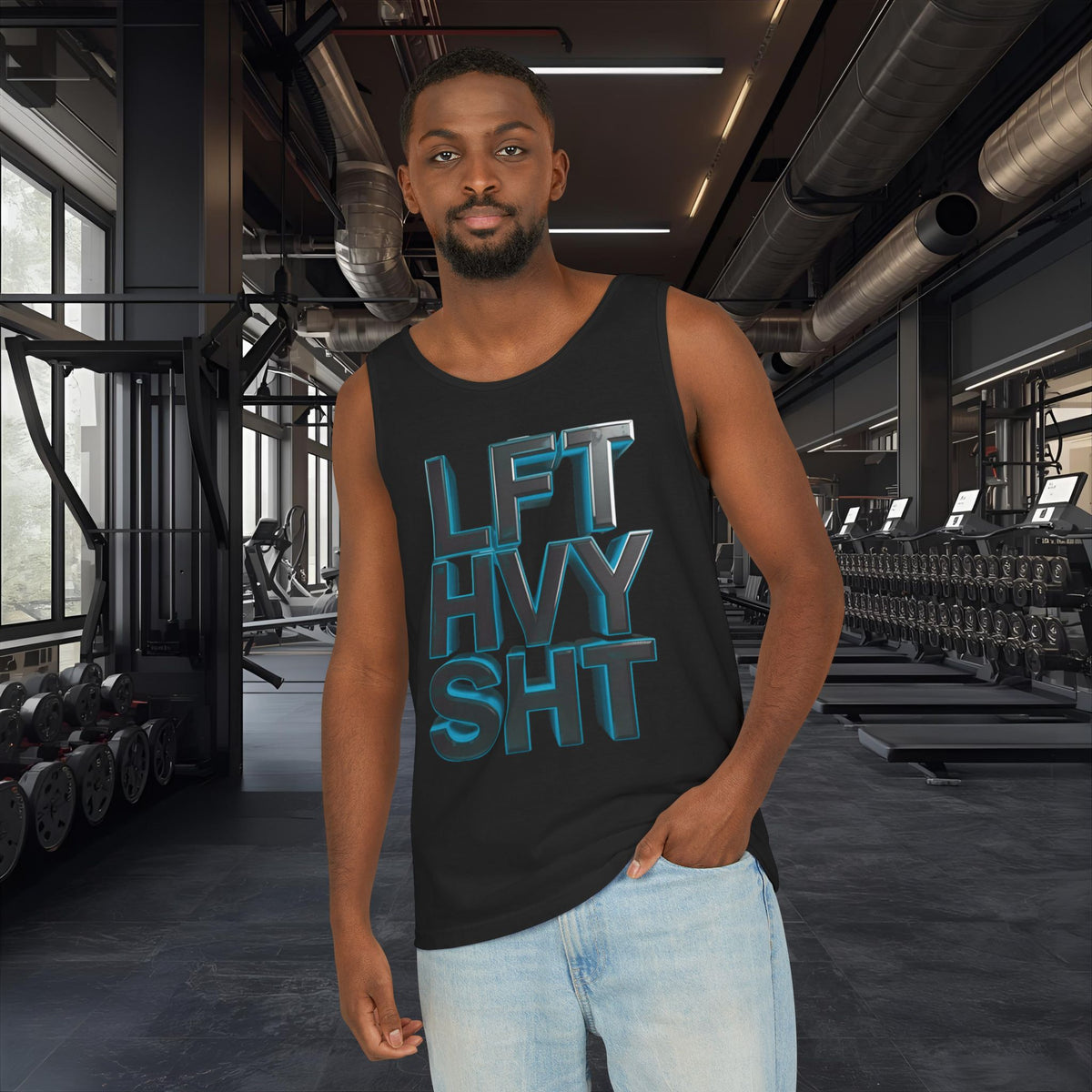 Lift Heavy Shit - LFT HVY SHT - Tank Top - Gym Workout Fitness Tank - Unisex XS-2XL