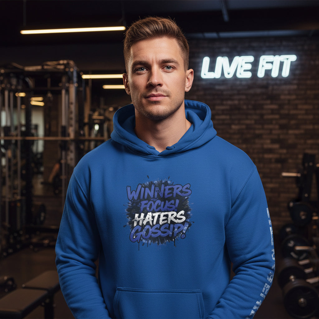 Winners Focus Haters Gossip  - Hooded Sweatshirt - S - 5XL - Multiple Colors - Fitness